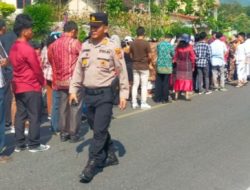 Polres Samosir Turunkan 81 orang Personil Mengamankan Pelaksanaan Ibadah Jalan Salib dan Jumat Agung