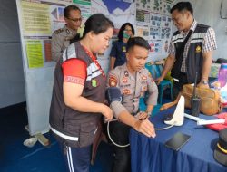 Dokkes Polres Toba Cek Kesehatan Personil Pos Pelayanan Longat Operasi Ketupat Toba 2024