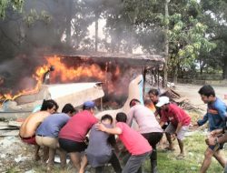 Kebakaran Gudang di Pantai Pasir Putih Parbaba, Samosir: Personil Pos Pengamanan Bertindak Cepat