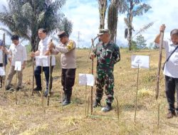 Koramil 22/Tarutung Dukung Ketapang Di Desa Pagar Batu