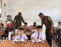 Kodim 0210/TU Dampingi Program MBG Tahap 31 Bagi 3.004 Pelajar di Balige