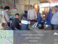 Personel Polsek Lumbanjulu Laksanakan Cooling System Kamtibmas Bersama Warga