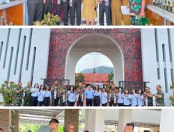 Dandim 0210/TU Dampingi Ketua Tim Pokja Strategis Sahli Kasad Bidang FKKUDAG/INDAG Kunker di Kabupaten Toba 