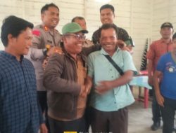 Wakil Bupati Toba Bersama Kapolres dan Dandim 0210/TU Berhasil Mediasi Perdamaian di Natinggir Simare Kabupaten Toba 