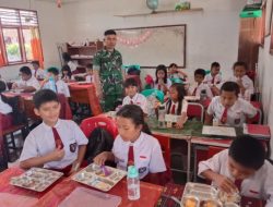Kodim 0210/TU Kawal Distribusi 6338 Porsi MBG di 26 Sekolah di Kecamatan Balige 