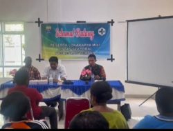 Satgas Pamtas RI-PNG Kewilayahan Yonif 763/SBA Pos Yembun Bersama Dinas Kesehatan Puskesmas Yembun Laksanakan Kegiatan Loka Karya Minilintas Sektoral