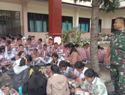 Kodim 0210/TU Kawal Distribusi 6.511 Porsi MBG di 28 Sekolah di Kecamatan Balige 