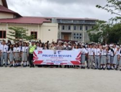 Police Go To School : Polantas Polres Humbahas Menyapa SMAN 1 dan SMA Swasta HKBP Doloksanggul 