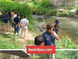 Polisi Lakukan Olah TKP Temuan Mayat Pria di Sungai Aek Alian Jembatan Bypass Balige