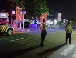Antisipasi Gangguan Kamtibmas Polsek Penebel Patroli Malam Hari