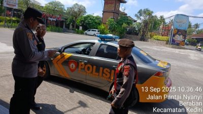 Personil Polsek Kediri Gencarkan Patroli Barcode Dalam Tekan Kejahatan 3C