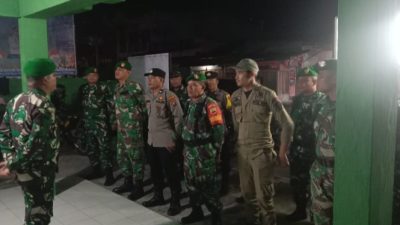 Koramil 22/Tarutung Laksanakan Patroli Gabungan Dalam Rangka Perkembangan Kamtibmas di Wilayah Tarutung