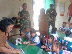 Kodim 0210/TU Kawal Distribusi 7.294 Porsi MBG di 30 Sekolah di Kecamatan Balige dan Laguboti