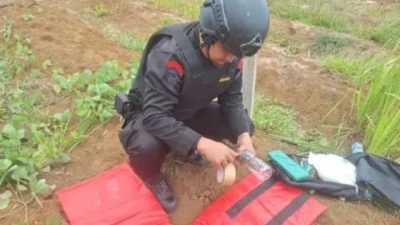 Brimob Sumut Amankan Mortir Militer di Tapanuli Selatan, Disposal Berjalan Lancar