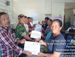 Babinsa Hadiri Undangan Penyaluran BLT-DD Tahap III Periode Bulan September TA 2025