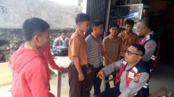 Sat Samapta Polres Humbahas Himbau Anak Sekolah yang Bolos Untuk Prioritaskan Pendidikan 