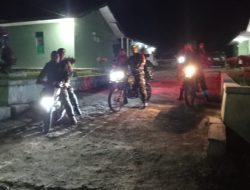 Koramil 08/Parmonangan bersama Ormas dan Perangkat Desa Gelar Patroli Malam Hari