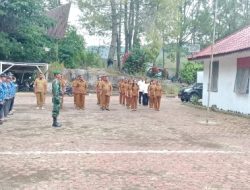 Babinsa Hadiri Upacara Peringatan Hari Kesaktian Pancasila di Tingkat Kecamatan Tampahan