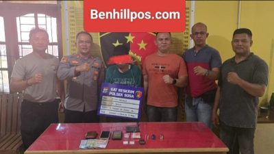 Nunggu Pembeli di Kebun Sawit, Pengedar Sabu Ditangkap Polsek Sosa, Polisi Amankan Sabu 7,45 Gram