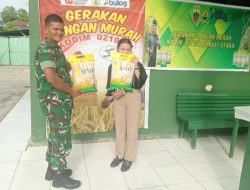 Koramil 17/Balige Dukung Ketahan Pangan Lewat Gerakan Pangan Murah 