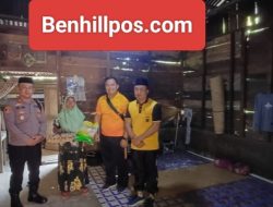 Polsek Sosa Bagikan Sembako Bagi Warga Kurang Mampu di Jumat Berkah