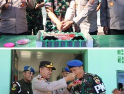 Polres Toba Beri Kejutan Kepada Kompi Senapan A Yonif 125 Simbisa dan Sub Denpom 1/2 -6 Balige di HUT TNI ke-80