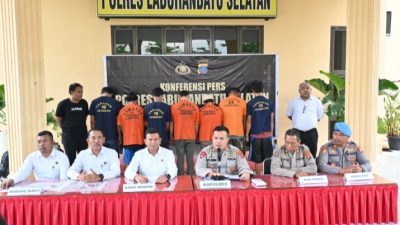 Ops Kancil Toba 2025, Polres Labusel Tangkap 8 Pelaku Curanmor, Sita 15 Motor