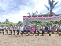 Dukung Swasembada Pangan, Polres Toba Gelar Penanaman Jagung Serentak Kuartal IV