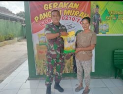 Wujud Kepedulian TNI Terhadap Kesejahteraan Masyarakat, Koramil 17/Balige Gelar Gerakan Pangan Murah