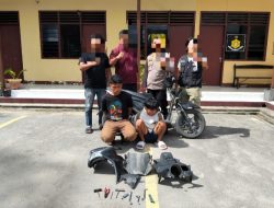 Breaking News : Respon Cepat, 2 Pelaku Curanmor Ditangkap Polsek Balige 