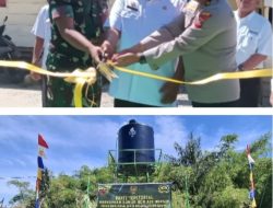 Dandim 0210/TU Letkol Kav Ronald Tampubolon Resmikan Sumur Bor di Dusun II Desa Maju 