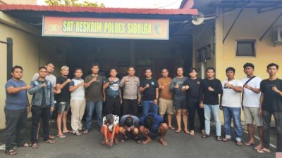 Kurang Dari 1×24 Jam, Tiga Pelaku Pembunuhan Di Sibolga Diamankan Polres Sibolga, Dua Buron