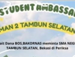 Terkait Dana BOS, BAKORNAS meminta SMA Negeri 2 Tambun Selatan, Bekasi di Periksa