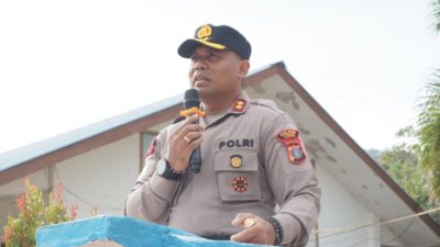 Kapolres Toba Berikan Pesan Moril dan Ajak Siswa Pentingnya Tertib Berlalulintas 