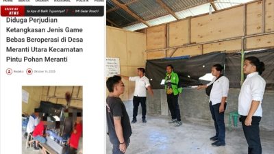 Tanggapi Pemberitaan Soal Judi Tembak Ikan, Lokasi Ternyata Kosong, Satreskrim Polres Toba Amankan Mesin Judi Tembak Ikan di Lokasi Lain