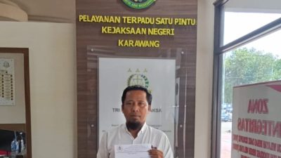 BAKORNAS Laporkan Penggunaan Dana BOS SMKN 1 KARAWANG Ke Kejaksaan Negeri Kabupaten Karawang