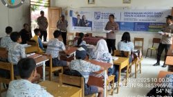 Goes To School Polsek Salak Sosialisasi SMA Kemala Taruna Bhayangkara Ke SMP N 2 Salak Dan SMP N 3 Satu Atap STTU Julu
