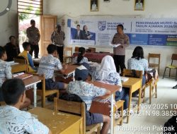 Goes To School Polsek Salak Sosialisasi SMA Kemala Taruna Bhayangkara Ke SMP N 2 Salak Dan SMP N 3 Satu Atap STTU Julu
