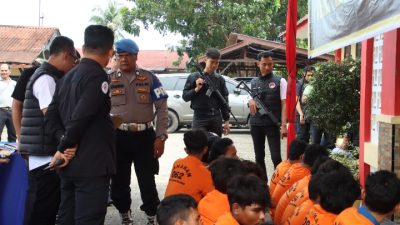 Polres Pelabuhan Belawan Tangkap 48 Pelaku Kejahatan Jalanan dalam Kurun Waktu Satu Bulan