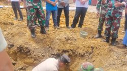 Kapolsek Sukaramai Dan Bhabinkamtibmas Hadiri Peletakan Batu Pertama Koperasi Merah Putih