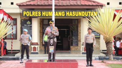Polres Humbahas Gelar Apel Pasukan Operasi Zebra Toba 2025