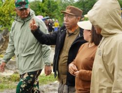 Dandim 0210/TU Dan Bupati Taput Bersama Dinas PUPR Pusat Terjun Langsung Cek Lokasi Bencana Alam