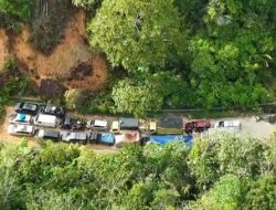 Situasi Terkini Longsor Parsikaman KM 38: Akses Terputus Total, Tim Bid TIK Polda Sumut Lakukan Pemantauan Udara