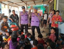 Polres Sibolga Berikan Bantuan Dan Trauma Healing, Terhadap Korban Bencana Alam Longsor Dan Banjir Di Kota Sibolga