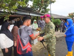 Danpasmar 1 Tinjau Prajuritnya Yang Terkena Musibah di Belawan Sumatera Utara