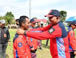 Kapolres Toba Hadiri Pengukuhan Relawan Pemadam Kebakaran Tingkat Desa dan Kelurahan se-Kabupaten Toba