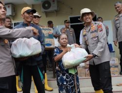 118 Warga Rusunawa dan 21 Pengungsi Terima Bantuan Sembako dari Polres Tapteng