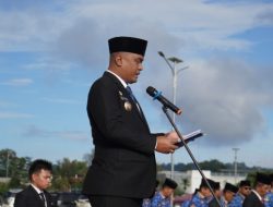 Bupati Toba Bacakan Amanat Presiden RI Pada Peringatan Hari Bela Negara