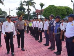 Apel Operasi Lilin Toba 2025, 187 Personel Gabungan Siap Amankan dan Kelancaran Nataru di Kabupaten Toba