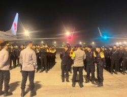 Ratusan Personel Brimob dari Lima Polda Tiba di Kualanamu, Perkuat Penanggulangan Bencana di Sumut dan Aceh